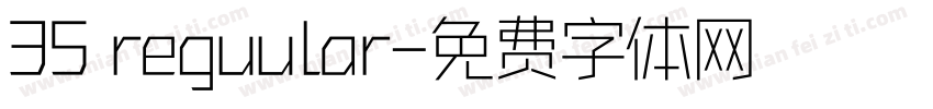 35 reguular字体转换
